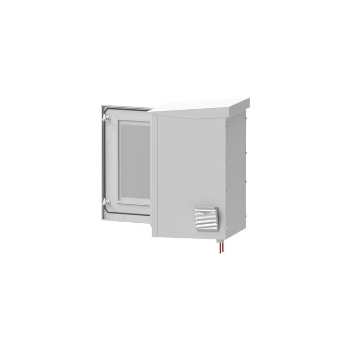 Gabinete de Exterior con Rack de 19" de 24U con Ventiladores y Termostato, Se envía el Gabinete Armado (Montaje a