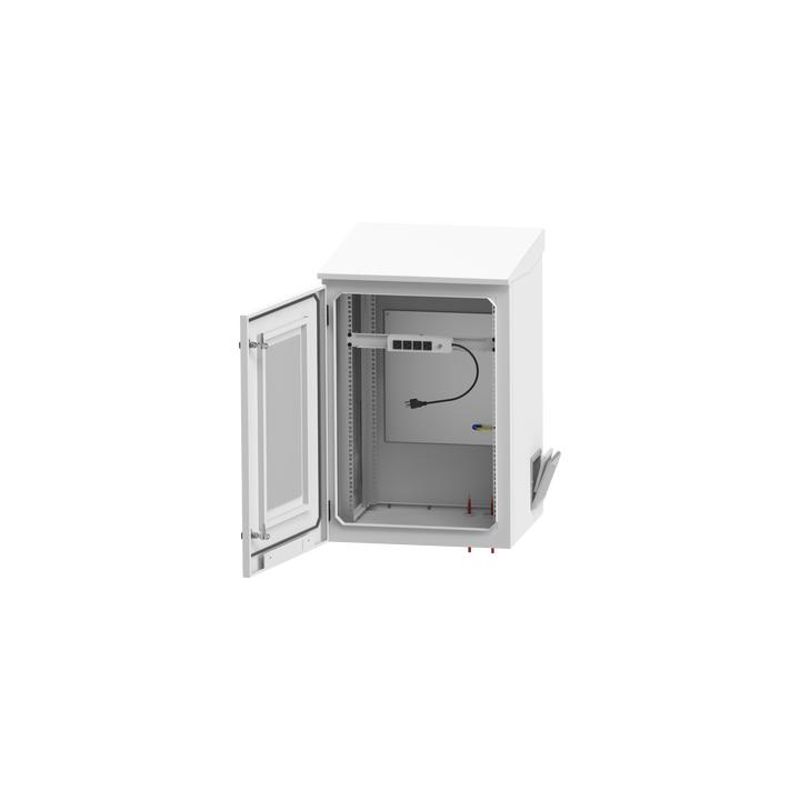 Gabinete de Exterior con Rack de 19" de 24U con Ventiladores y Termostato, Se envía el Gabinete Armado (Montaje a