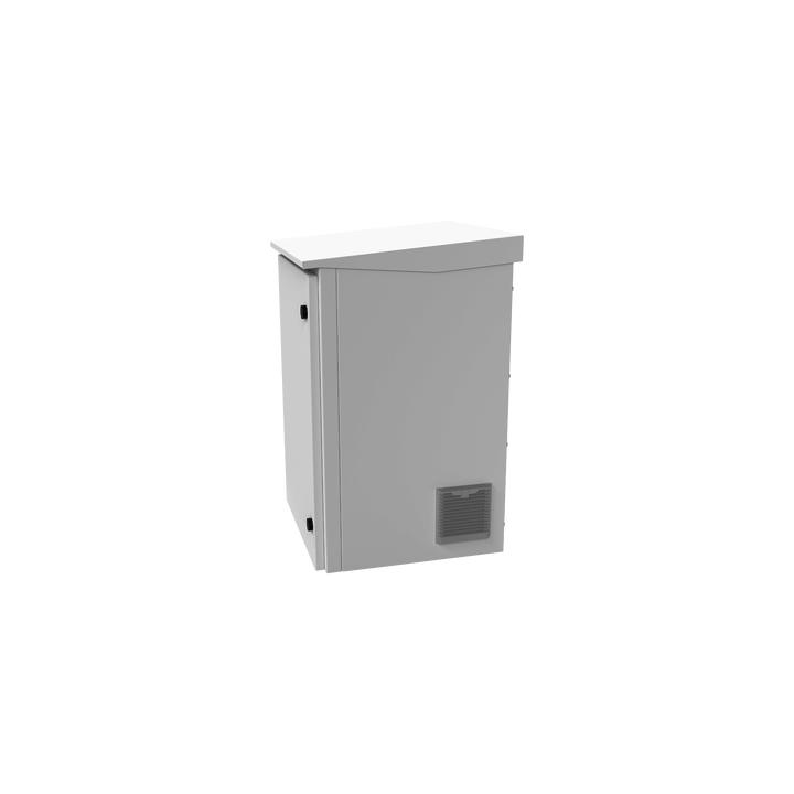 Gabinete de Exterior con Rack de 19" de 24U con Ventiladores y Termostato, Se envía el Gabinete Armado (Montaje a