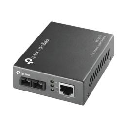 Convertidor Fibra Óptica Multimodo /  1 Puerto RJ45 10/100 Mbps / Puerto Fibra Óptica SC 100 Mbps / Hasta 2 Km / Plug