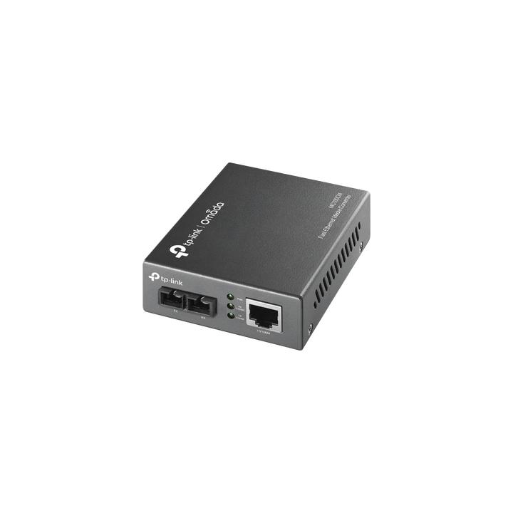 Convertidor Fibra Óptica Multimodo /  1 Puerto RJ45 10/100 Mbps / Puerto Fibra Óptica SC 100 Mbps / Hasta 2 Km / Plug