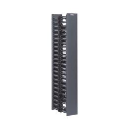 Organizador Vertical NetRunner, Doble (Frontal y Posterior), de 22.5 UR, 4.9in de Ancho, Color Negro