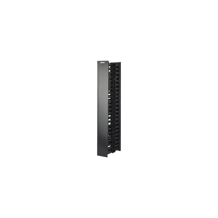 Organizador Vertical NetRunner, Doble (Frontal y Posterior), de 22.5 UR, 4.9in de Ancho, Color Negro