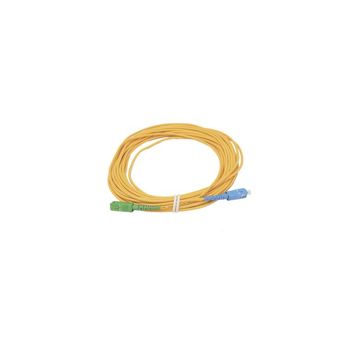 Jumper de Fibra Óptica Simplex, Monomodo, con Conectores SC/UPC-SC/APC, de 10 Metros (32.81 Pies)