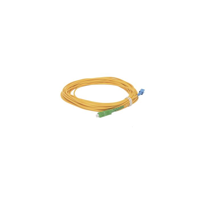 Jumper de Fibra Óptica Simplex, Monomodo, con Conectores SC/UPC-SC/APC, de 10 Metros (32.81 Pies)