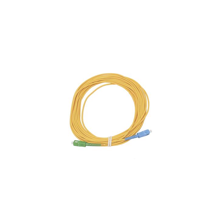Jumper de Fibra Óptica Simplex, Monomodo, con Conectores SC/UPC-SC/APC, de 10 Metros (32.81 Pies)