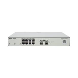 Switch Administrable PoE Capa 2 con 8 puertos Gigabit PoE 802.3af/at + 2 SFP para fibra 1Gb, gestión gratuita desde la