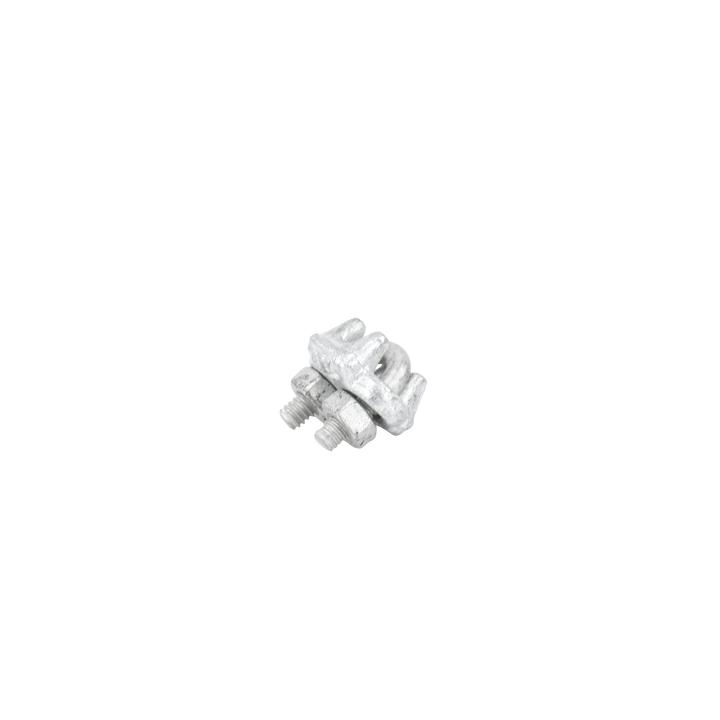 Nudo/ Perro/ Abrazadera Acero Forjado para Cable de 1/8", Galv. por Inmersión en Caliente.