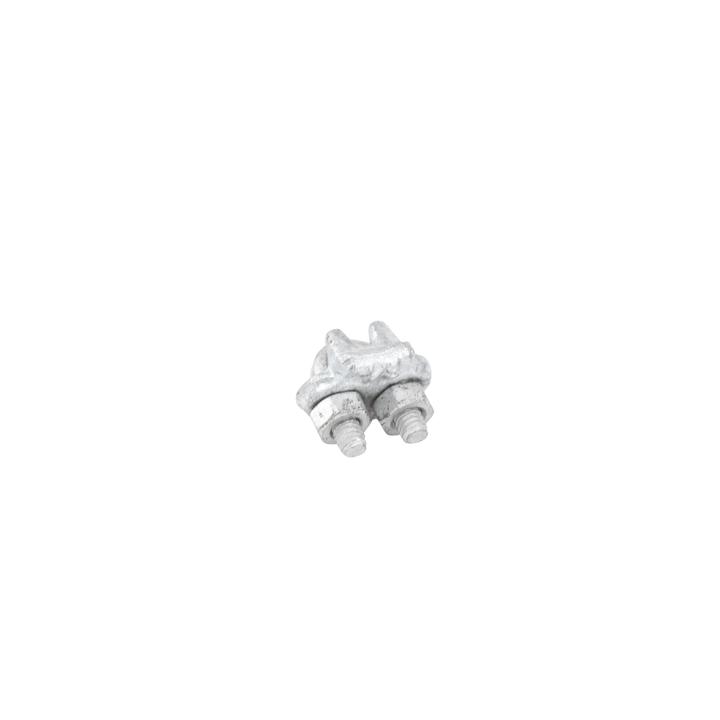 Nudo/ Perro/ Abrazadera Acero Forjado para Cable de 1/8", Galv. por Inmersión en Caliente.