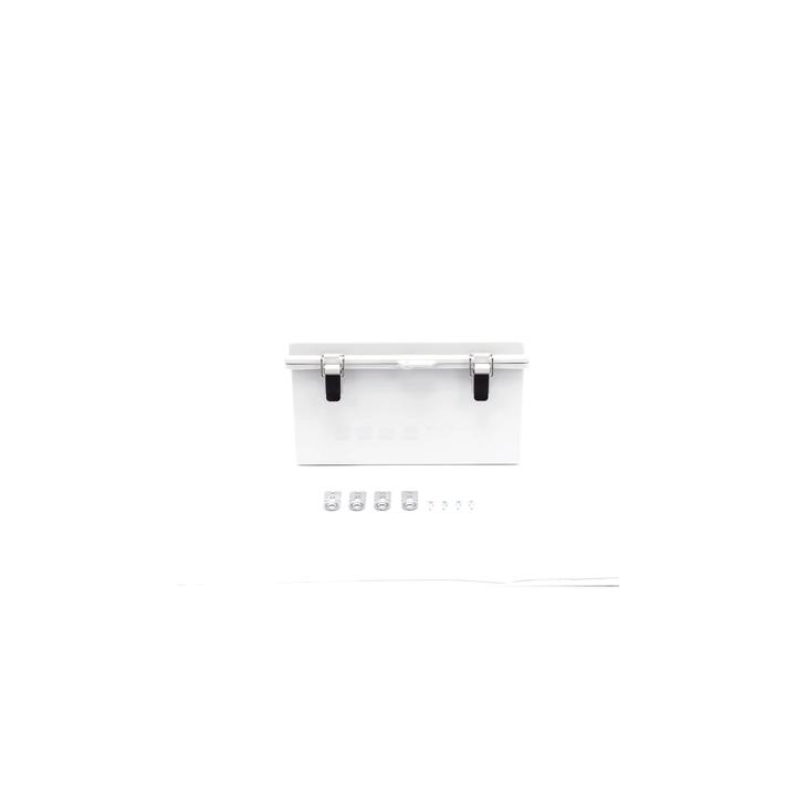 Gabinete de Plástico ABS, Uso en Intemperie ip66 (300 x 300 x 180 mm) Cierre por Broche Inoxidable y Permite Cerrado