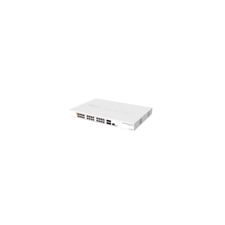 CRS328-24P-4S+RM - 24 port Gigabit Ethernet router/switch with four 10Gbps SFP+