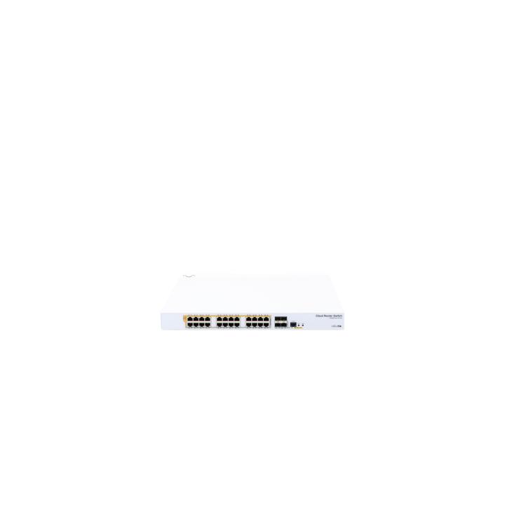 CRS328-24P-4S+RM - 24 port Gigabit Ethernet router/switch with four 10Gbps SFP+