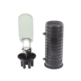 Caja de Distribución de Fibra Óptica Vertical Tipo Domo, 48 Empalmes (Expandible Hasta 96 Empalmes con Charola