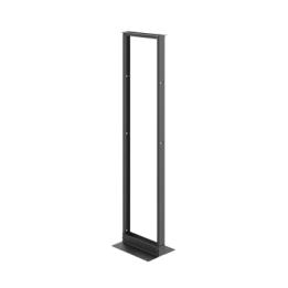 Rack de Dos Postes Estándar de 19 in, Rieles Numerados y Roscados #12-24, Fabricado en Aluminio, 45 Unidades de Rack,