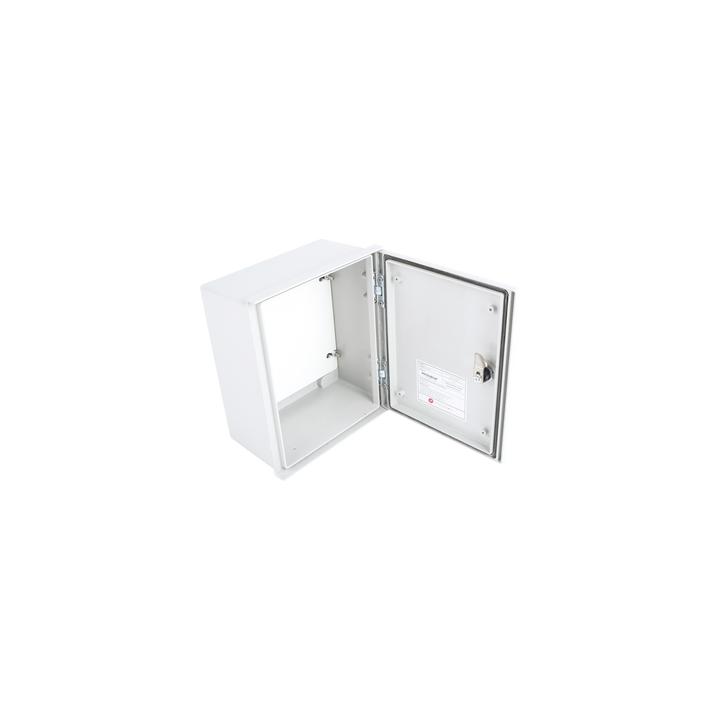 Gabinete de Poliéster IP65 Uso en Intemperie (250 x 300 x 140 mm) con Placa Trasera Interior de Plástico (Incluye