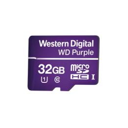 Memoria microSD de 32GB PURPLE, Especializada Para Videovigilancia, 10 VECES MAYOR DURACIÓN, 3 AÑOS DE GARANTIA