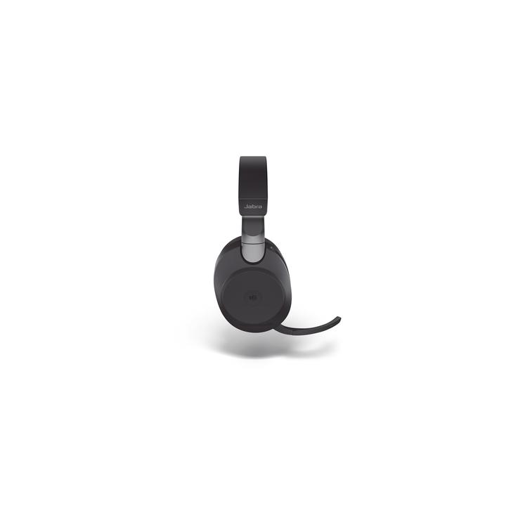 Jabra Evolve2 85, Auricular stereo versión MS con cancelación de ruido activa, dongle USB-A indicador de ocupado