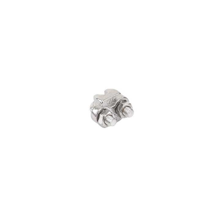 Nudo/ Perro/ Abrazadera Acero Forjado para Cable de 1/4", Acero Inoxidable.