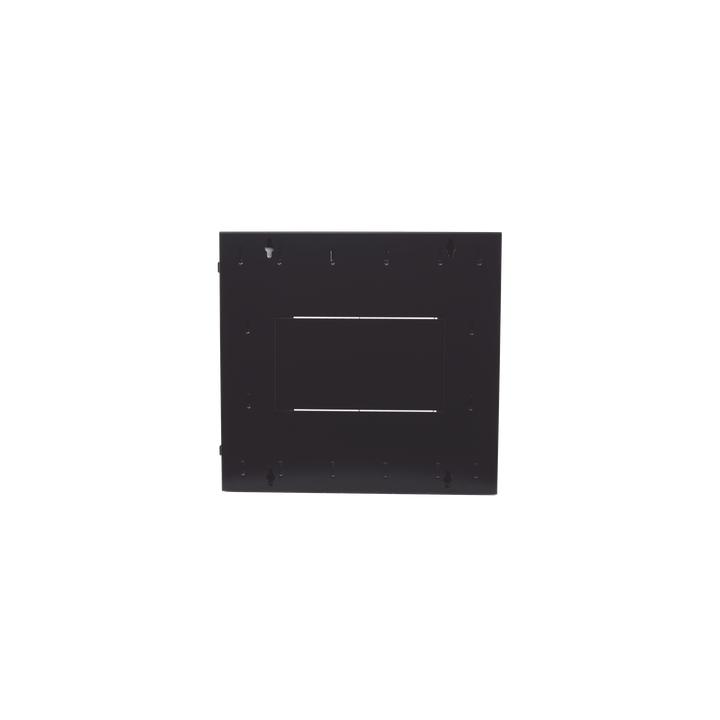 Gabinete PanZone de Montaje en Pared, de 19in, Puerta con Ventana de Seguridad, 12 UR, 762mm de Profundidad, Color Negro