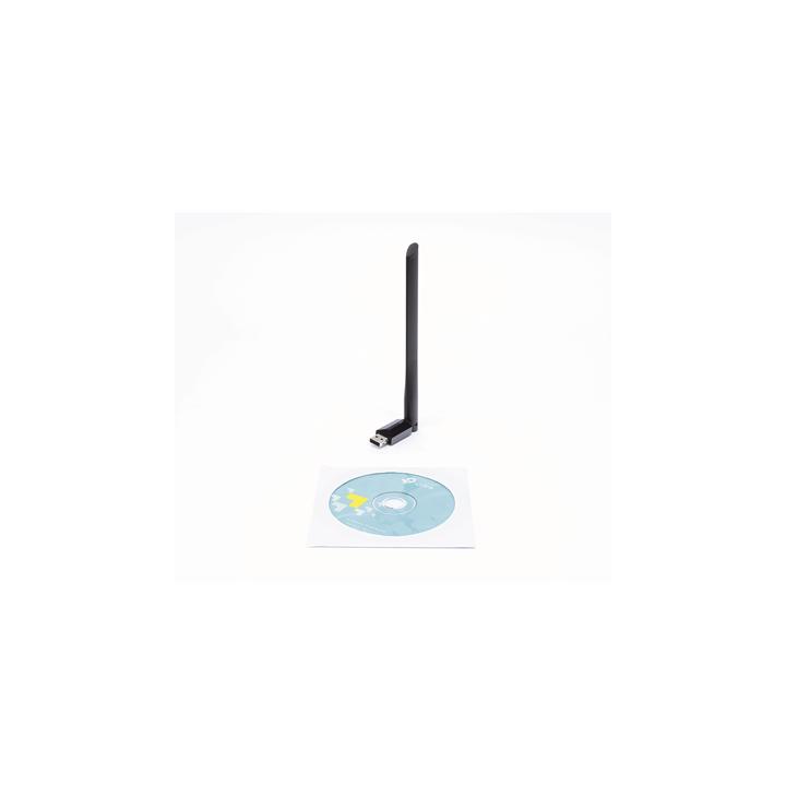 Adaptador  USB inalámbrico doble banda AC 600 Mbps, antena de alta ganancia.