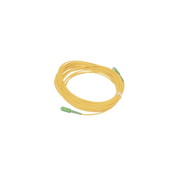 Jumper de Fibra Óptica Simplex, Monomodo, con Conectores SC/APC-SC/APC, 10 Metros (32.81 Pies)