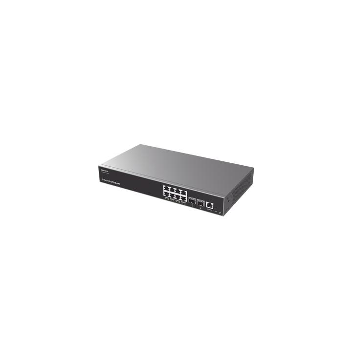 Switch Capa 3 PoE+ Administrable / 8 puertos 10/100/1000 Mbps + 2 Puertos SFP+ de 10 Gigabits / Hasta 120W / Compatible