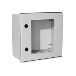Gabinete de Poliéster IP65 Puerta Transparente, Uso en Intemperie (400 x 400 x 200 mm) con Placa Trasera Interior de