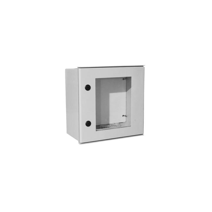 Gabinete de Poliéster IP65 Puerta Transparente, Uso en Intemperie (400 x 400 x 200 mm) con Placa Trasera Interior de