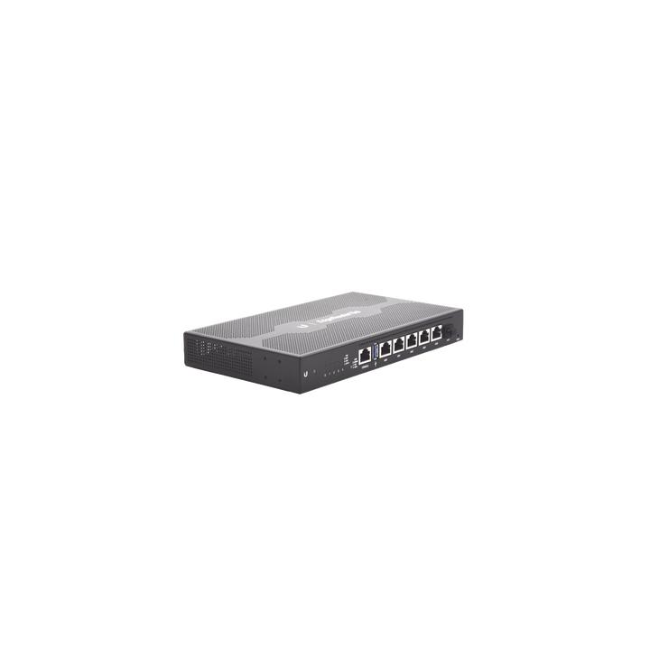 EdgeRouter 6 PoE pasivo 24 V, con 5 puertos 10/100/1000 Mbps + 1 puerto SFP, con funciones avanzadas de ruteo