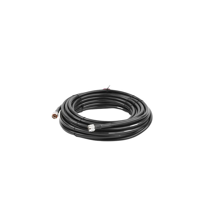 Jumper Coaxial de 50 Ohm con Cable Wilson-400 | Conector N Macho en los Extremos | 15.24 Metros (50 Pies) de Longitud.