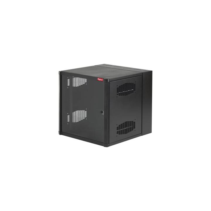 Gabinete AccessPlus de 19 UR Montaje en Pared de 19in, Rieles Numerados y Roscados #10-32, Puerta con Ventana de