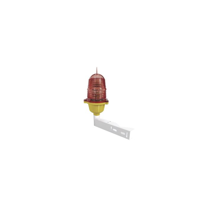 Estrobo Led de Obstrucción Color Rojo (110 Vca de Entrada) / Luz fija / Incluye Herraje para montarlo