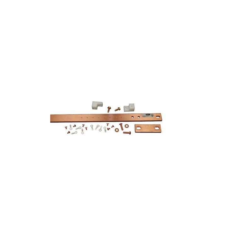 Kit de Barra de Tierra Física, Para Rack de 19 in, Fabricada en Aleación de Cobre Electrolítica Resistente