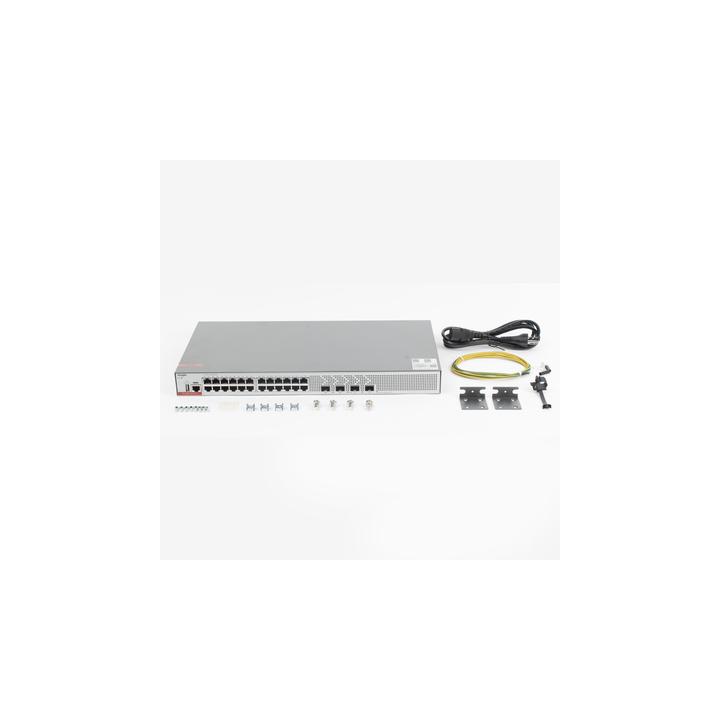 Switch de Acceso Capa 3 con doble Chip para Alta Disponibilidad Ideal en Redes Empresariales con 24 puertos Gigabit y 4