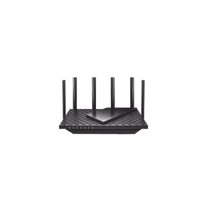 Router Triple Banda WiFi 6E / AX5400 MU-MIMO / 1 Puerto WAN 1 10/100/1000 Mbps / 4 Puertos LAN 10/100/1000 Mbps / 1