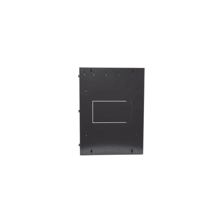 Gabinete PanZone de Montaje en Pared, de 19in, Puerta con Ventana de Seguridad, 18 UR, 635mm de Profundidad, Color Negro