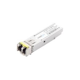 Transceptor Óptico SFP (Mini-Gbic) / Monomodo 1550 nm / 1.25 Gbps / 1000BASE-ZX / Conectores LC/UPC Dúplex / DDM /