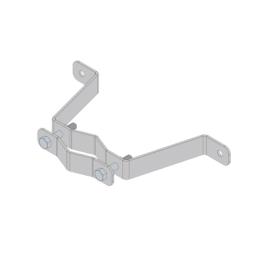 Herraje de Pared Liviano (1 pza) para Sujeción de Mástil  1" a 1-3/4".