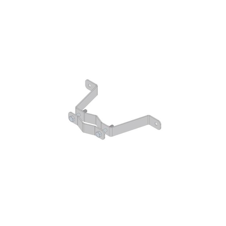 Herraje de Pared Liviano (1 pza) para Sujeción de Mástil  1" a 1-3/4".