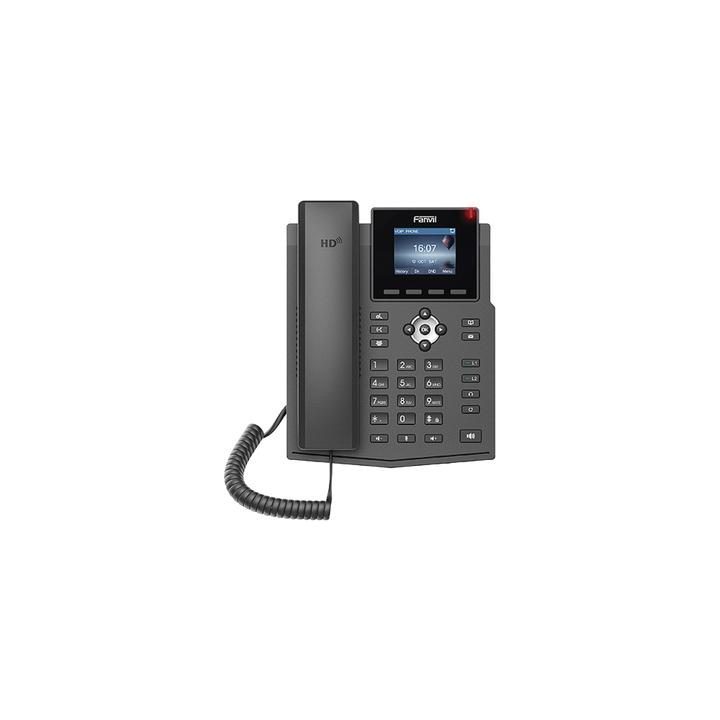 Teléfono IP / 4 Líneas SIP / Pantalla LCD Color 2.4" / Audio HD G.722 y Opus / Conferencia 3 Vías / PoE 802.3af /