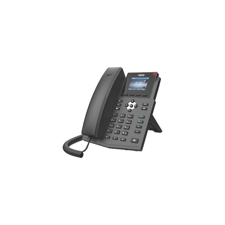Teléfono IP / 4 Líneas SIP / Pantalla LCD Color 2.4" / Audio HD G.722 y Opus / Conferencia 3 Vías / PoE 802.3af /