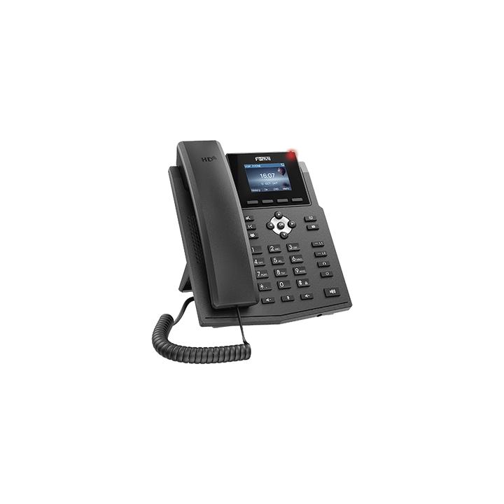 Teléfono IP / 4 Líneas SIP / Pantalla LCD Color 2.4" / Audio HD G.722 y Opus / Conferencia 3 Vías / PoE 802.3af /