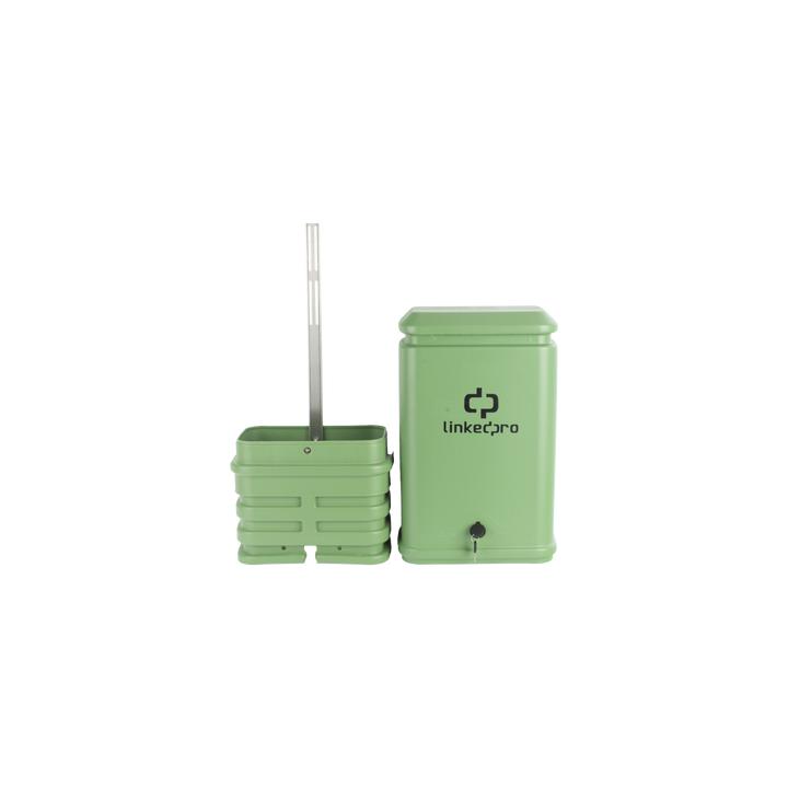 Pedestal para Cajas de Empalme de Fibra Óptica Tipo Cubo Color Verde con Bracket Estándar (No Incluye Caja de Empalme)