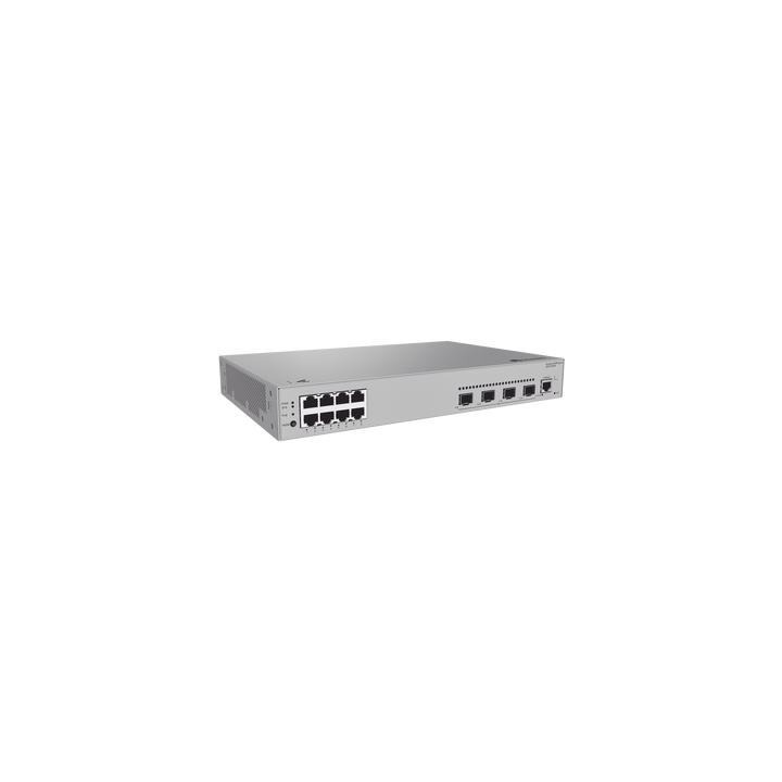 Switch de acceso eKit Administrable / Capa 2 / 8 Puertos PoE+ Gigabit + 4 SFP + Puerto Consola / PoE Perpetuo /