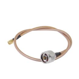 Jumper con Cable LP142 de 60 cm (23.62 Pulgadas), con Conectores N Macho a SMA Inverso Macho (Hasta 8GHz)