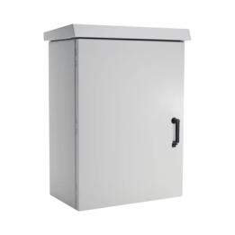 Gabinete Para Exterior OSP ComLine de 18 UR, 600 mm de Ancho, 500 mm de Profundidad De Aluminio, Color Gris Claro Con