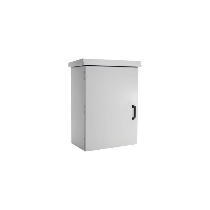 Gabinete Para Exterior OSP ComLine de 18 UR, 600 mm de Ancho, 500 mm de Profundidad De Aluminio, Color Gris Claro Con