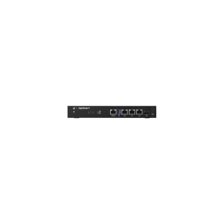 EdgeRouter 4, con 3 puertos 10/100/1000 Mbps + 1 puerto SFP, con funciones avanzadas de ruteo