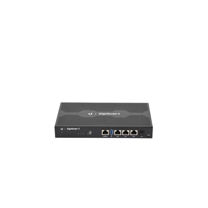 EdgeRouter 4, con 3 puertos 10/100/1000 Mbps + 1 puerto SFP, con funciones avanzadas de ruteo