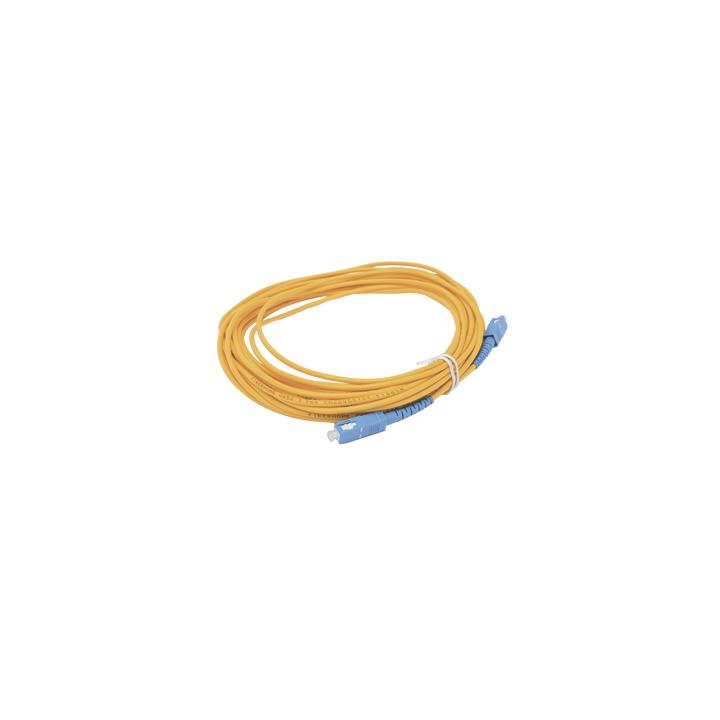 Jumper de Fibra Óptica Simplex, Monomodo, con Conectores SC/UPC-SC/UPC, de 10 Metros (32.81 Pies)